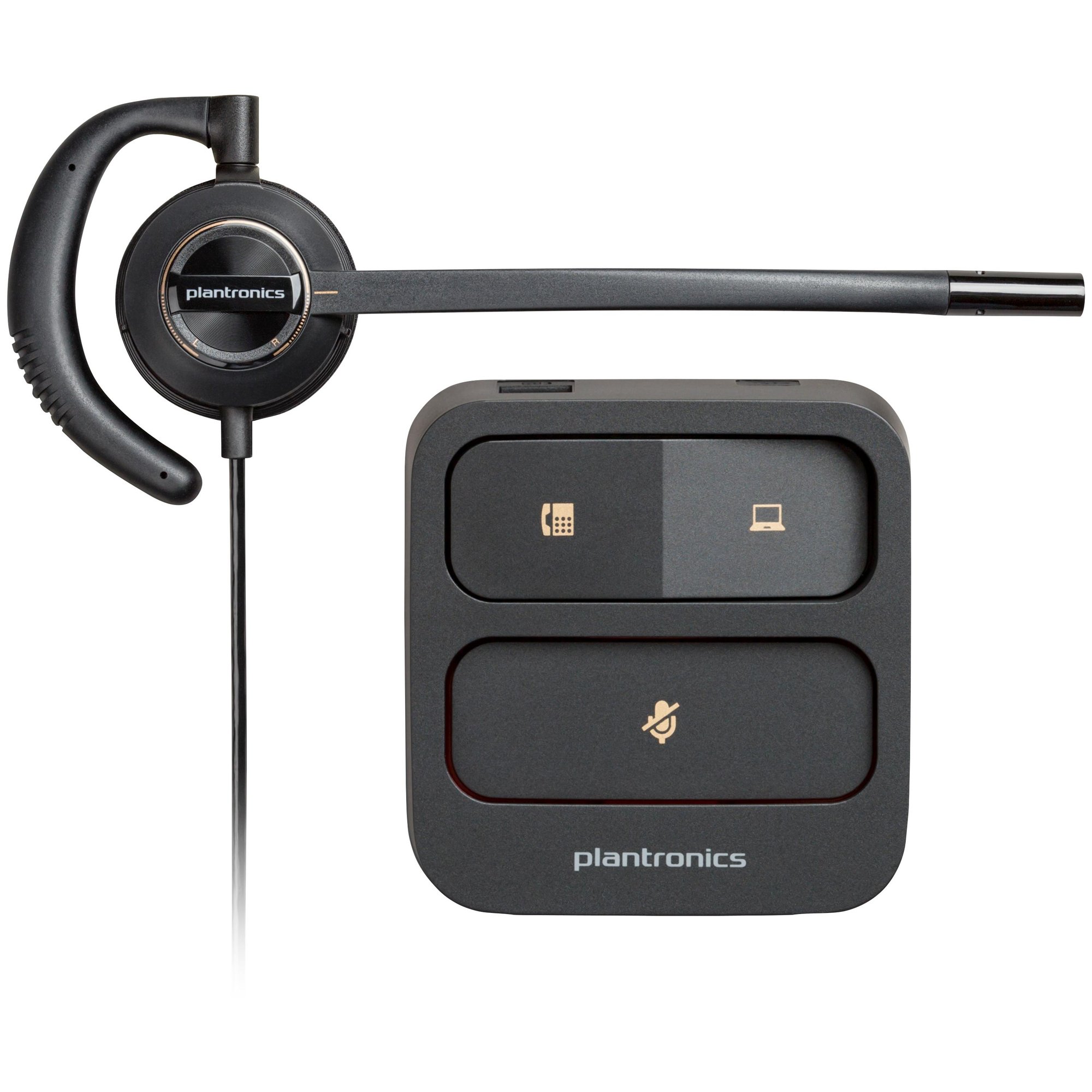 Poly EncorePro 530D Digital Discreet Headset with Quick Disconnect Function TAA