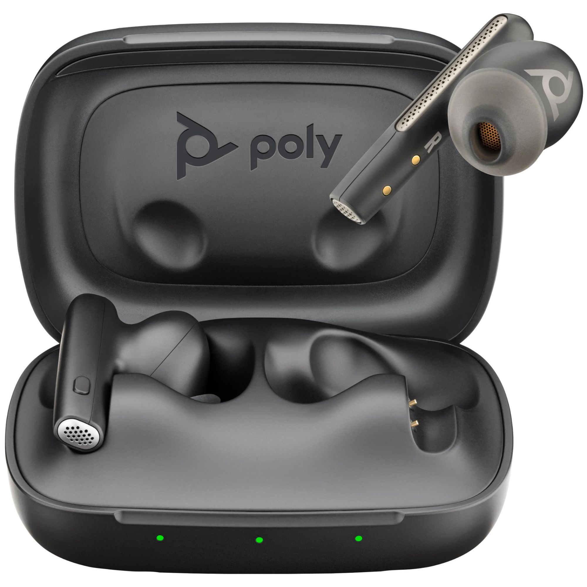 Poly Voyager Free 60 UC Wireless Earbuds - Charcoal Black