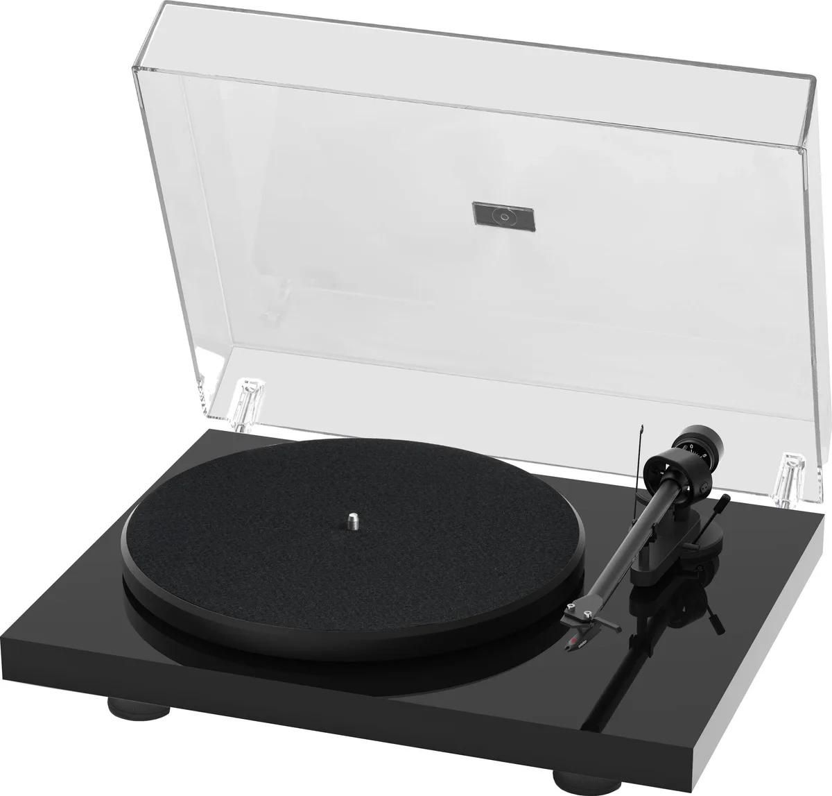 Platina de vinilo Pro-Ject Debut III Referencia OM5E Negro Lacado