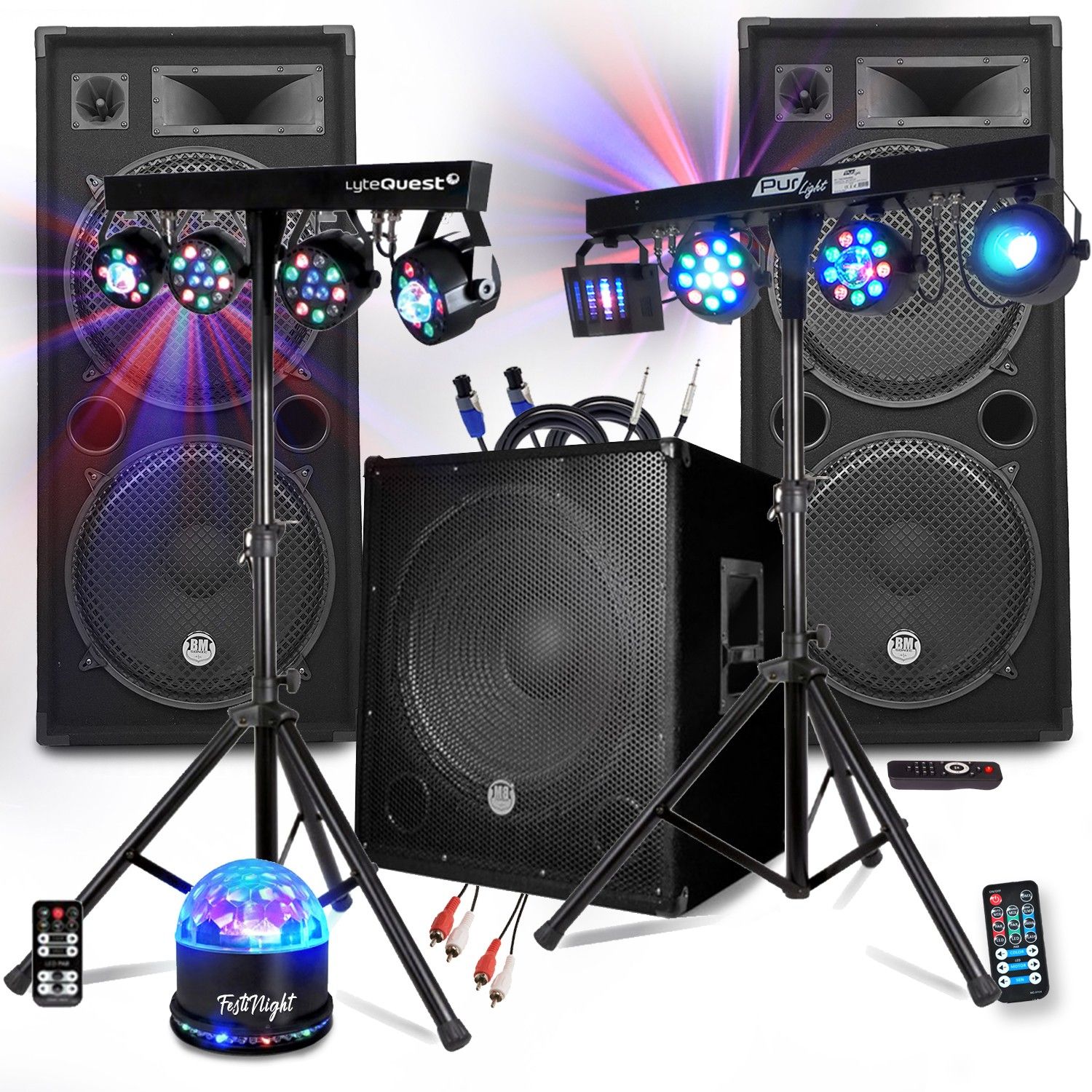 BM Sonic Mega Bass 3200W Sound Pack