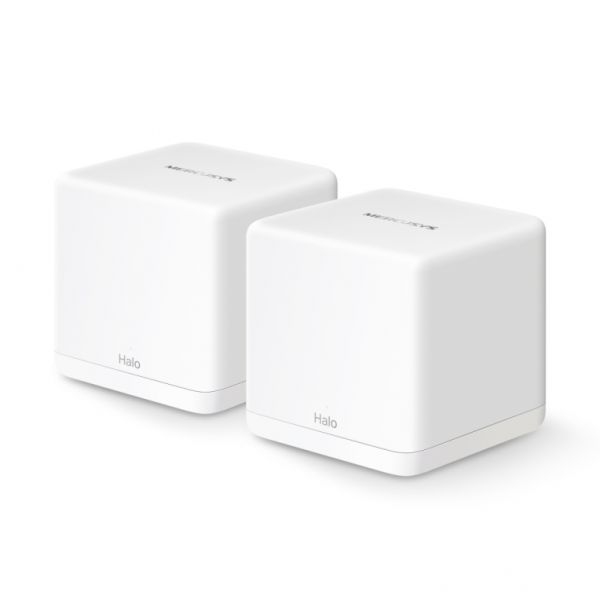 Mercusys Halo H60X V1 Wi-Fi System (2 Routers) - Up to 350 sq. m - 1Gbps Bi-band Mesh