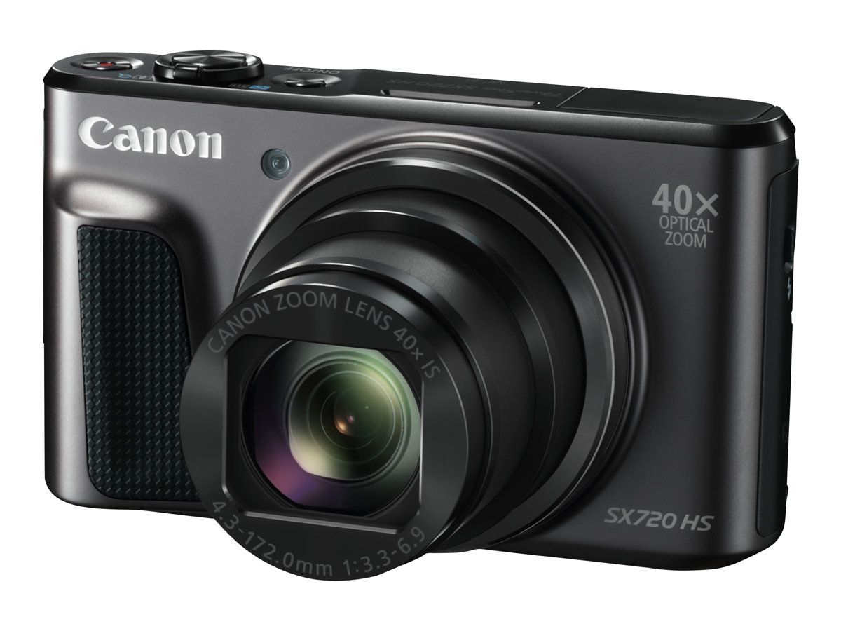Canon Compact Camera - 20.3MP - 1080p/60fps - 40x Optical Zoom - Wi-Fi, NFC - Black