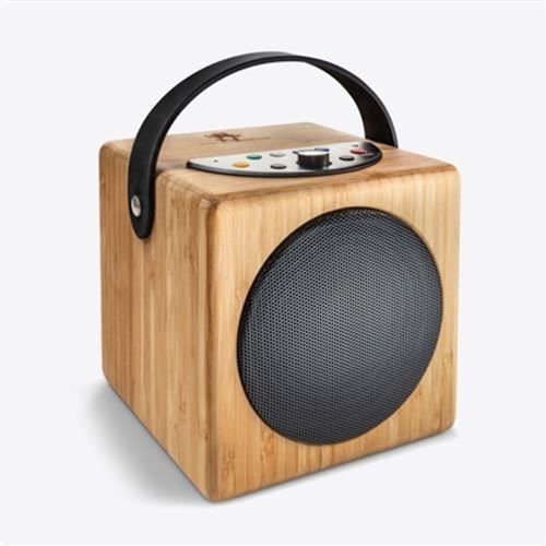 KidzAudio Music Box - Portable Bluetooth Speaker for Kids, USB and Bluetooth Play, Headphone Jack, Volume Limit, Mic