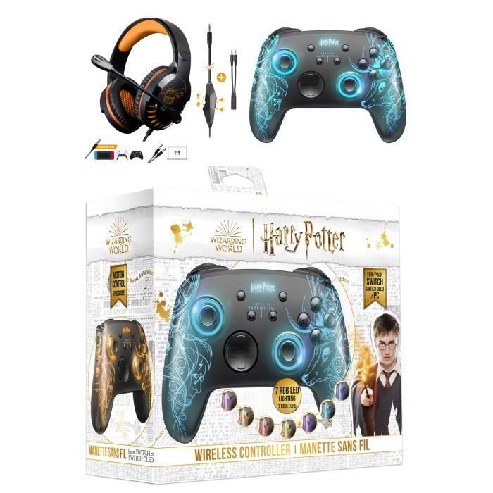Casque Freaks and Geeks Patronus Switch Pro-H3 Bluetooth RGB - Transparente, 50mm de drivers