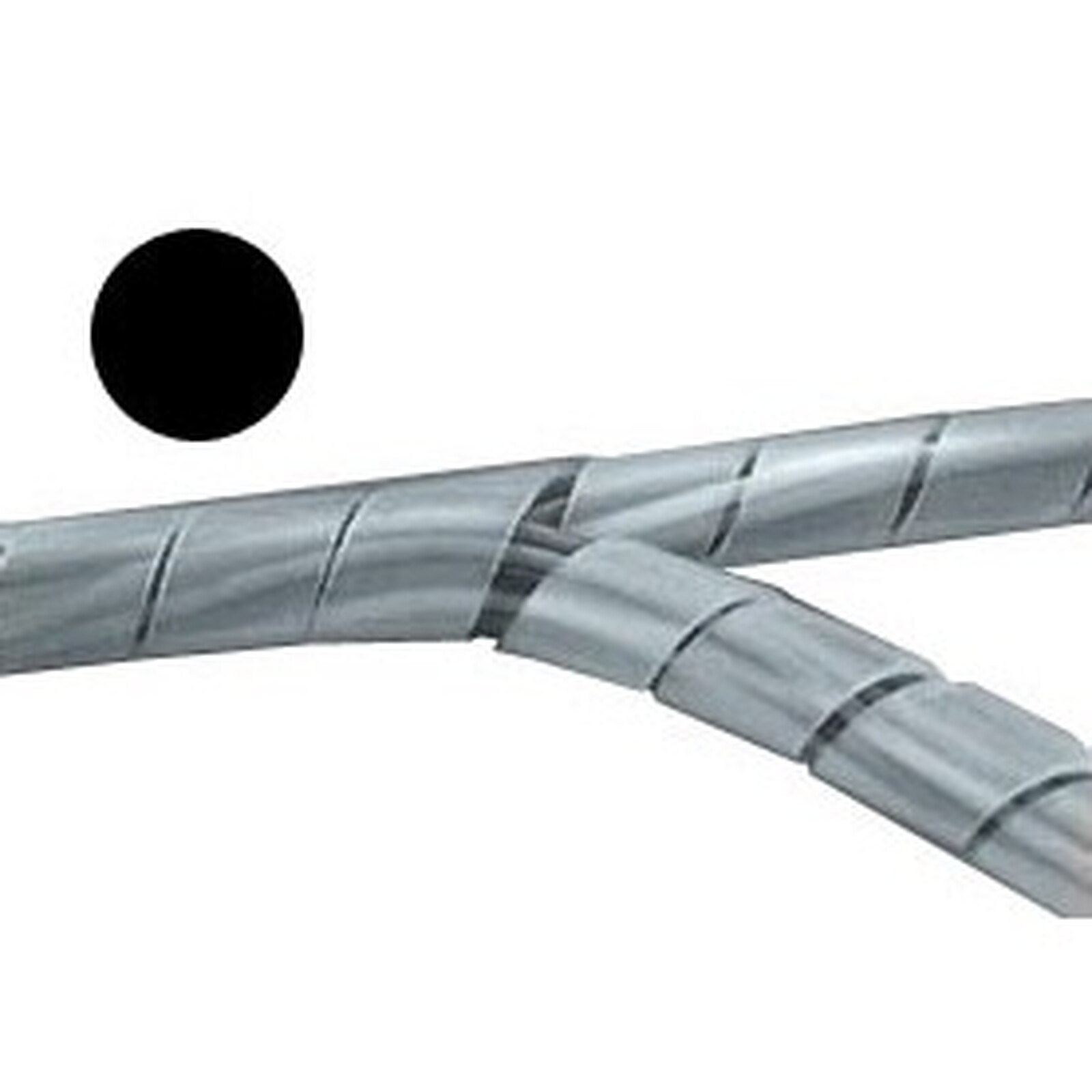 Cable storage duct - max. diameter 100 mm - length 10 m (colour black)