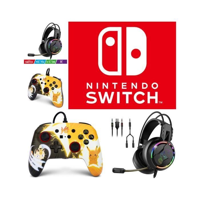 Nintendo PRO-H7 Stereo Headset - Red and Blue