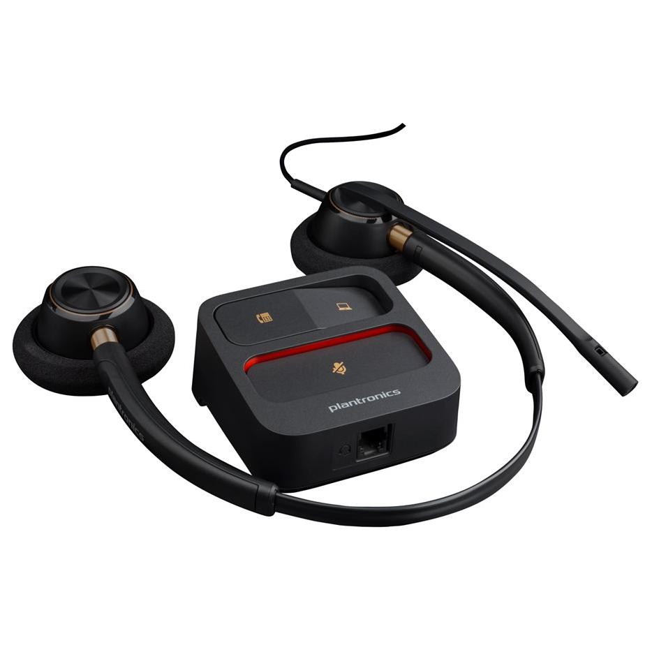 HP Poly EncorePro 520 Headset - Wired Over-Ear - Black - Certified for Skype for Business, UC