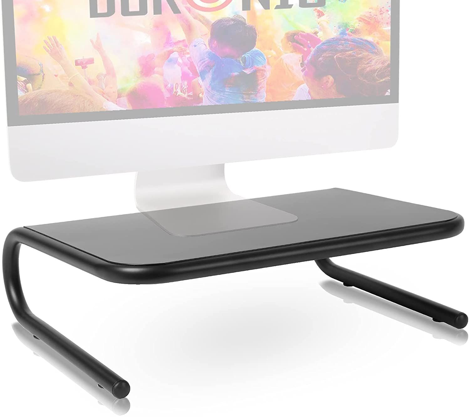 Duronic Metal Screen Stand DM071 - Black, 11 cm Height, 10 kg Capacity