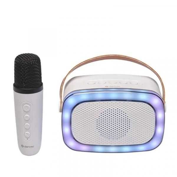 Denver BTM-610 Portable Party Speaker, White 10W