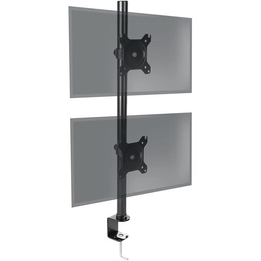 Duronic DM15V2 Dual Monitor Arm - VESA 75/100, Adjustable Height, Rotatable, Pivotal