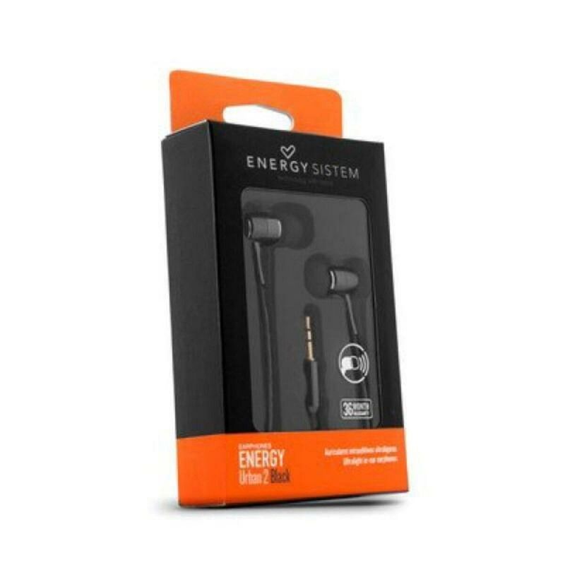Energy Urban 2 Earphones - Wired In-Ear Headphones - 3.5mm Jack - Black