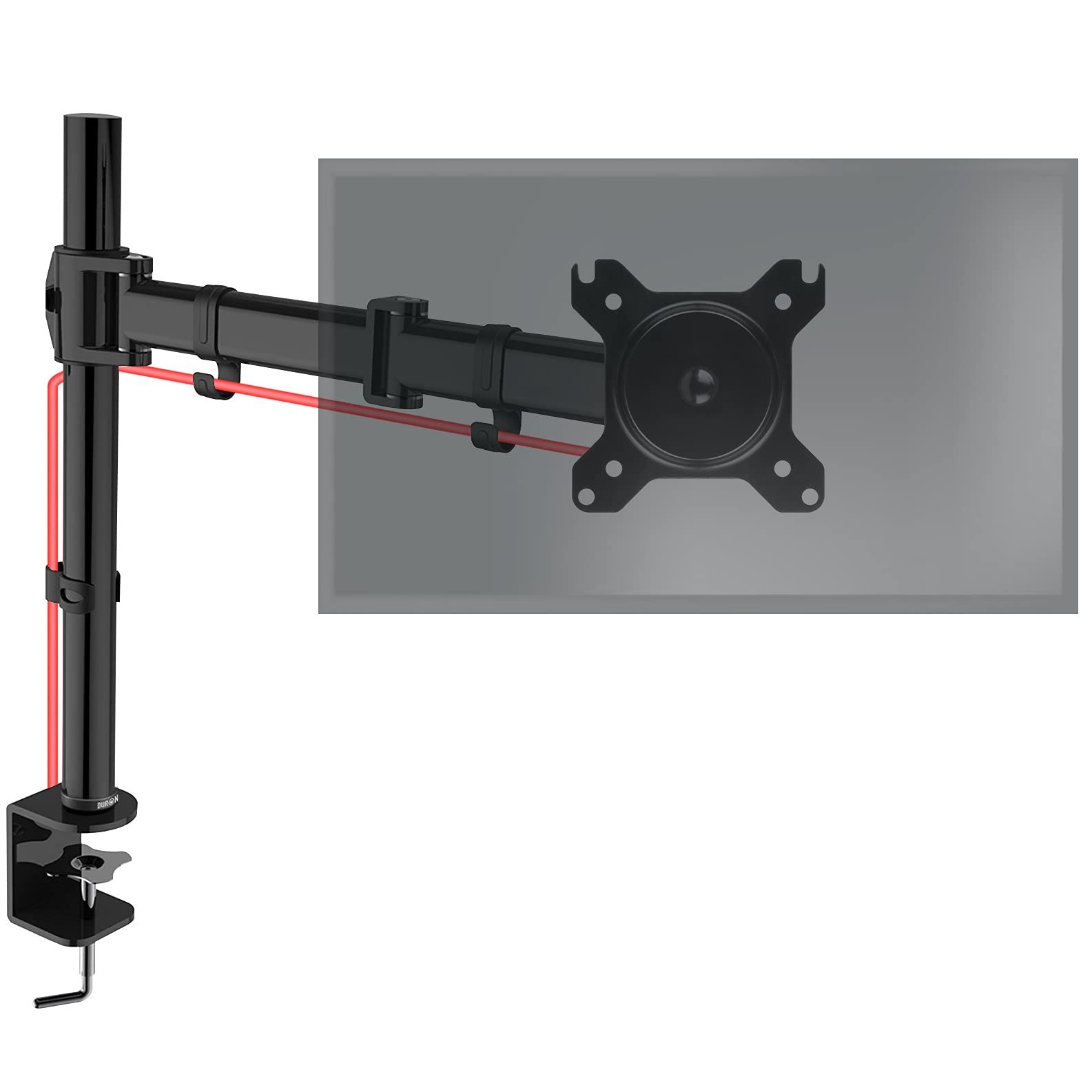 Duronic DM251X3 BK Screen Stand - Adjustable Height - Rotatable/Tiltable/Pivotable - Universal Compatibility with LCD/LED Monitor VESA 75/100-2 Extensions