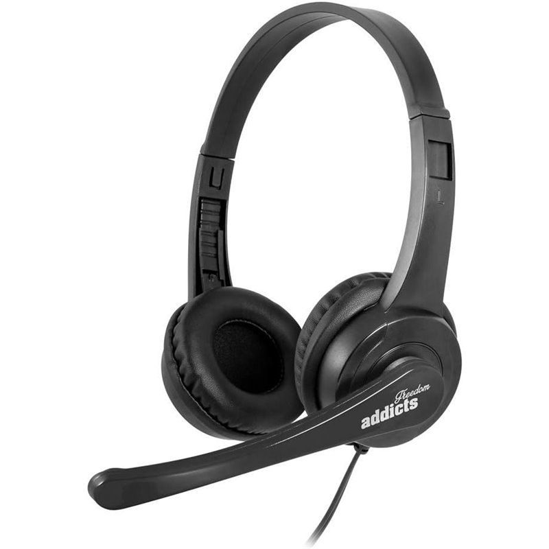 NGS Technology VOX 505 - Wired Headset with Microphone - USB - 32 Ohm - Black