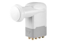 Conversor Goobay SAT Universal Octo 10.6-12.75 GHz, Bloque de ruido bajo (LNB), Blanco