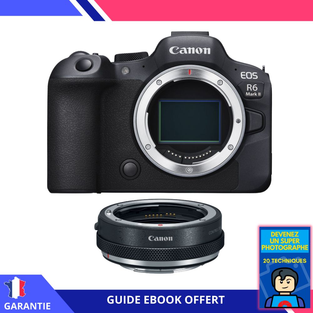 Canon EOS R6 Mark II + Canon EF-EOS R Premium + Ebook 'Conviértete en un fotógrafo excepcional' - Cámara