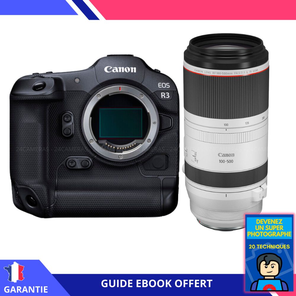 Canon EOS R3 + RF 100-500mm f/4.5-7.1 L IS USM + Ebook 'Become a Super Photographer' - Canon Camera