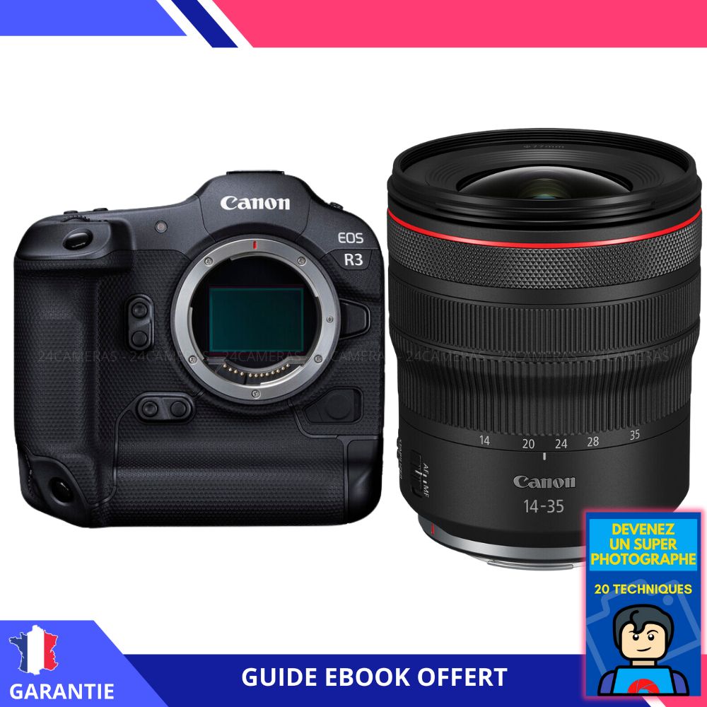 Canon EOS R3 + RF 14-35mm f/4 L IS USM + Livre électronique 'Devenez un Photographe Suprême' - Appareil photo Canon
