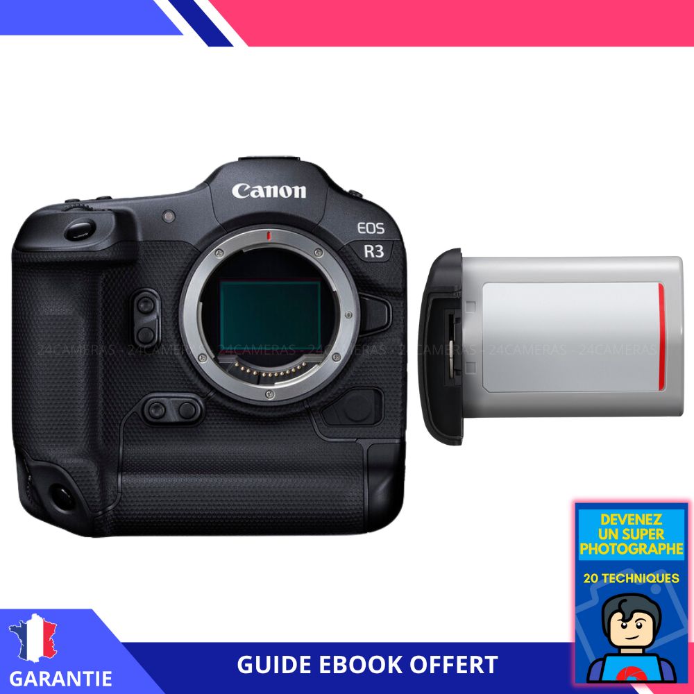 Canon EOS R3 + 1 Batterie Canon LP-E19 + Ebook 'Devenez un Super Photographe' - Appareil photo