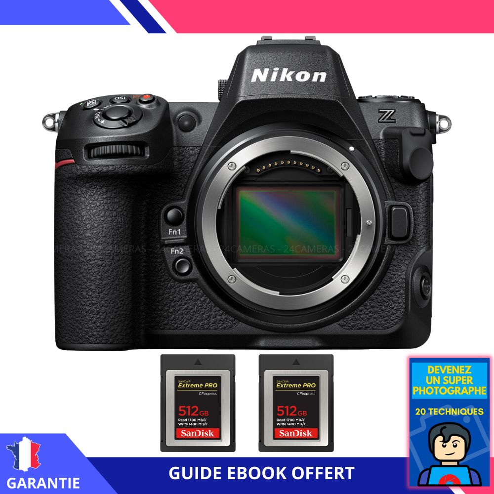 Nikon Z8 + 2 SanDisk 512GB Extreme PRO CFexpress Type B + Ebook 'Devenez Un Super Photographe' - Digital Camera Nikon
