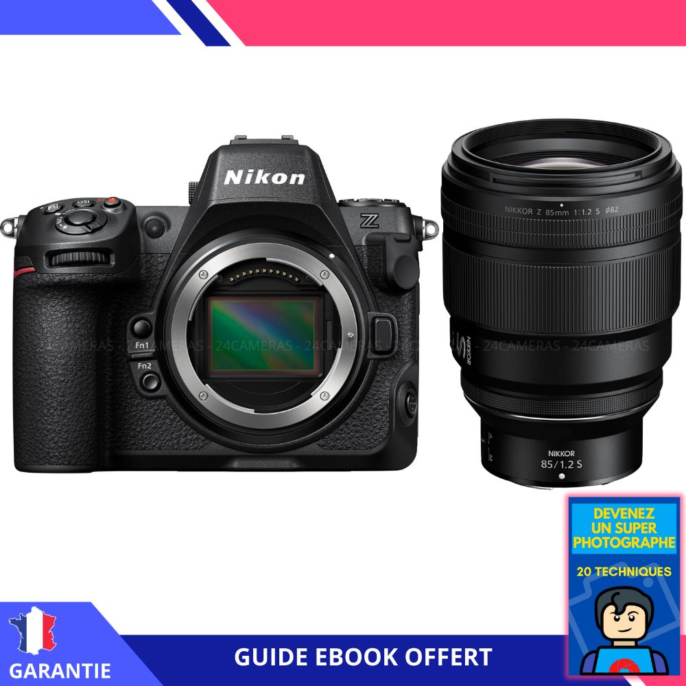 Appareil photo Nikon Z8 + Objectif Z 85mm f/1.2 S + Ebook 'Devenez un super photographe'