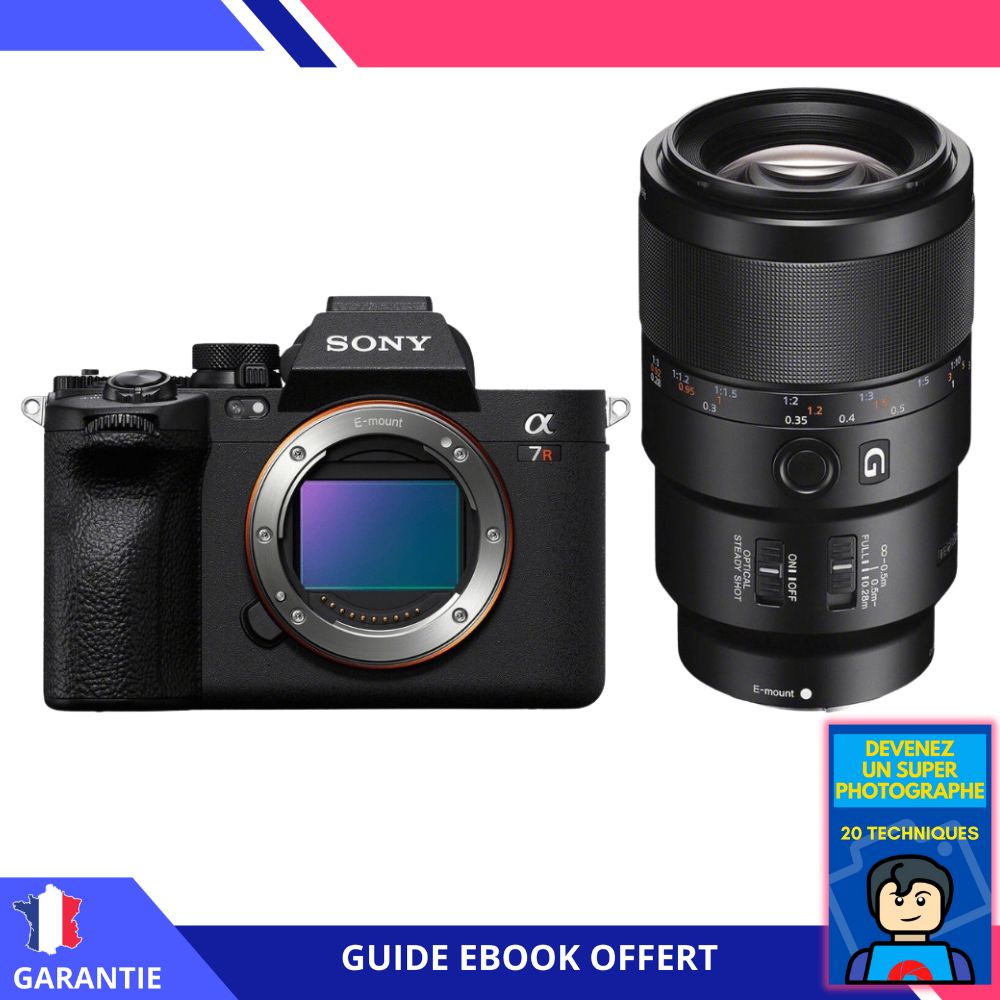 Sony A7R V + FE 90mm f/2.8 Macro G OSS Lens + 'Become a Super Photographer' Ebook - Sony Camera