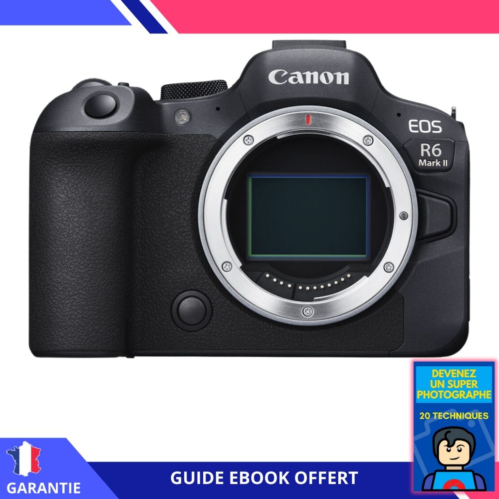 Canon EOS R6 Mark II nu + livre numérique 'Devenez un super photographe' - Appareil photo Canon