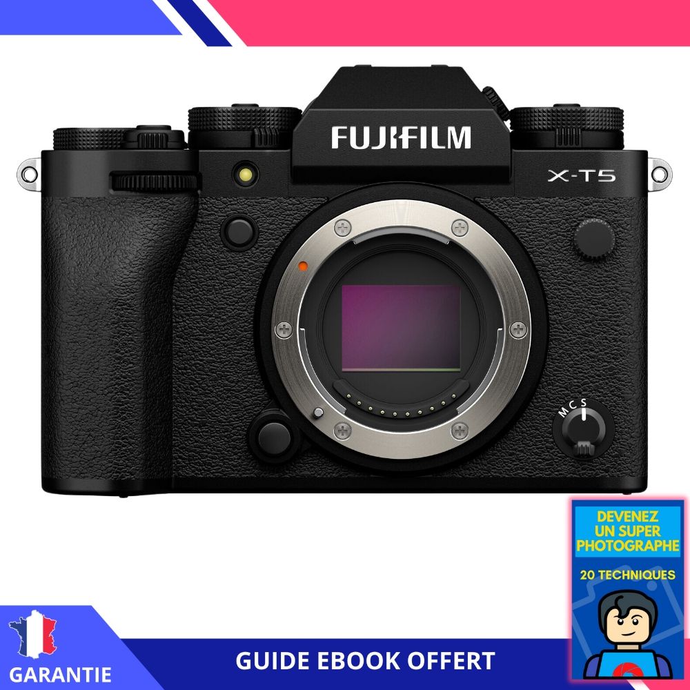 Fujifilm X-T5 Black Body Only + eBook 'Become a Super Photographer' - Fujifilm Hybrid Camera