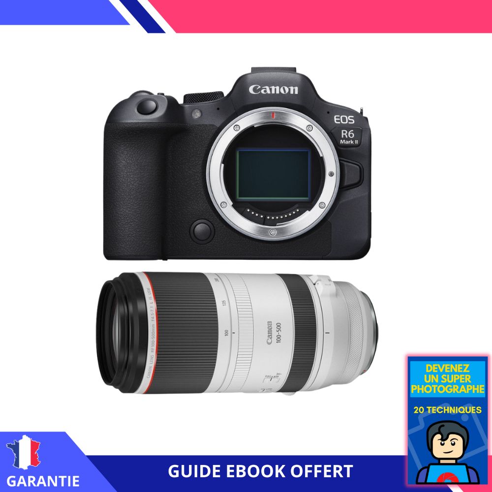 Canon EOS R6 Mark II + RF 100-500mm f/4.5-7.1 L IS USM Lens + Ebook 'Become a Super Photographer'