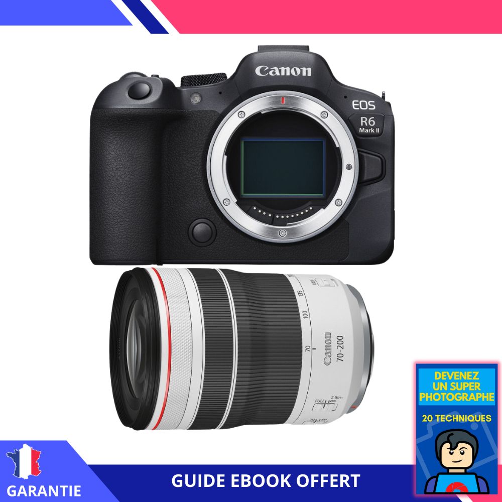 Canon EOS R6 Mark II + RF 70-200mm f/4 L IS USM + Ebook 'Become a Super Photographer' - Camera Canon