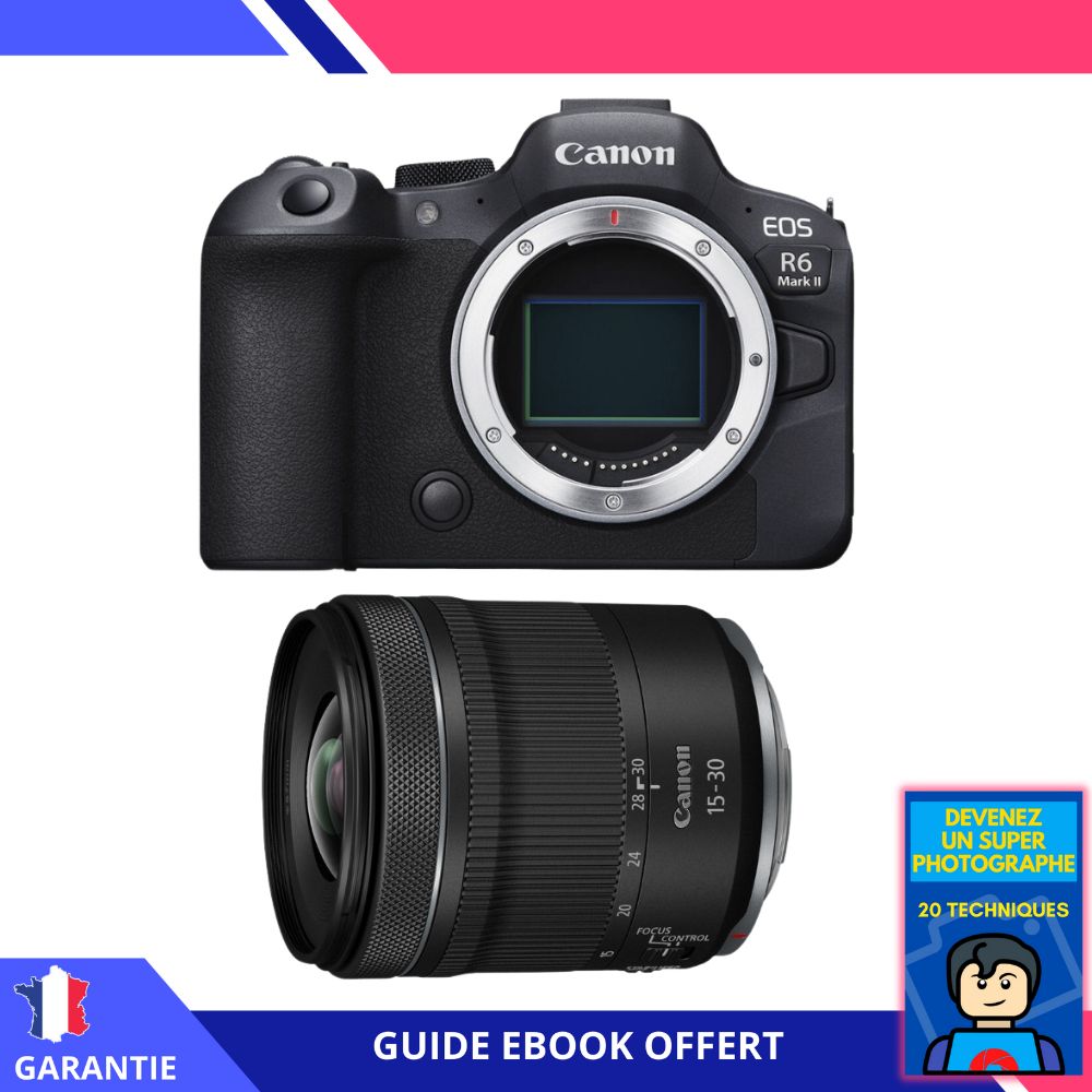 Canon EOS R6 Mark II + RF 15-30mm f/4.5-6.3 IS STM Camera + 'Become a Super Photographer' Ebook - Canon Camera