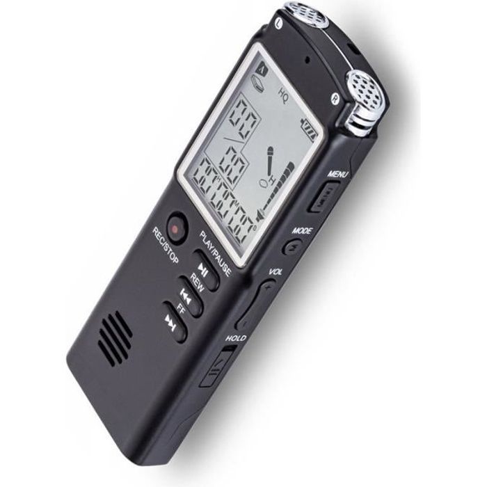 CODREAM Digital Voice Recorder - 16GB - High Quality Recording - MP3 Player - Black