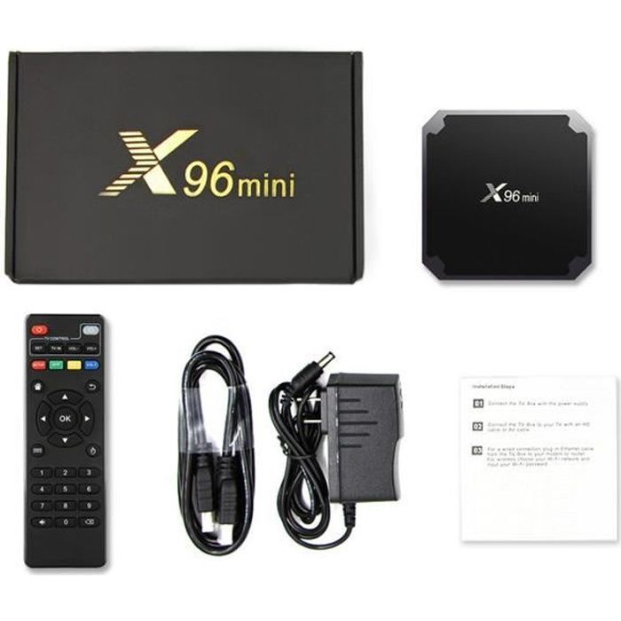 JOULLI X96 Mini Android TV Box (Android 9.0, Amlogic S905W Quad-Core, 2GB RAM + 16GB Storage, 4K HD WIFI Media Player)
