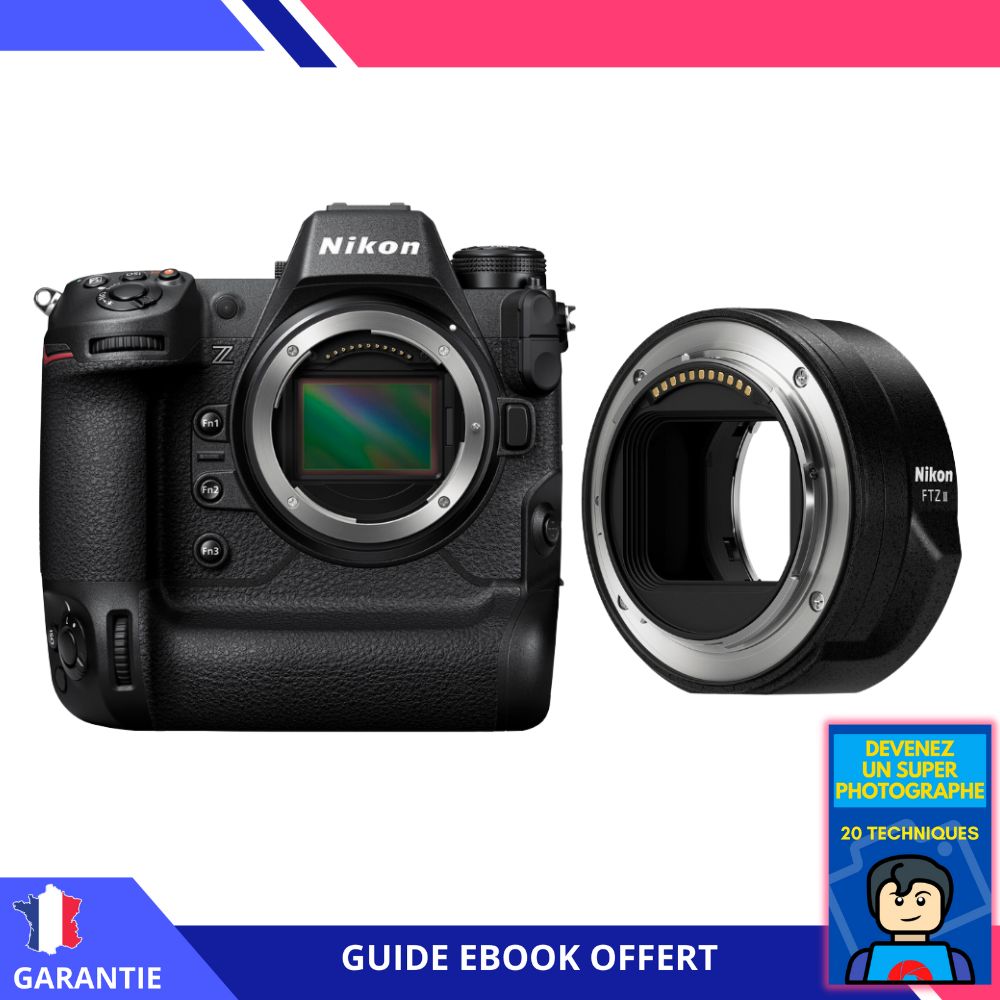 Nikon Z9 Nu + FTZ II + Guide 'Devenez Un Photographe Extraordinaire' - Appareil Photo Hybride Nikon
