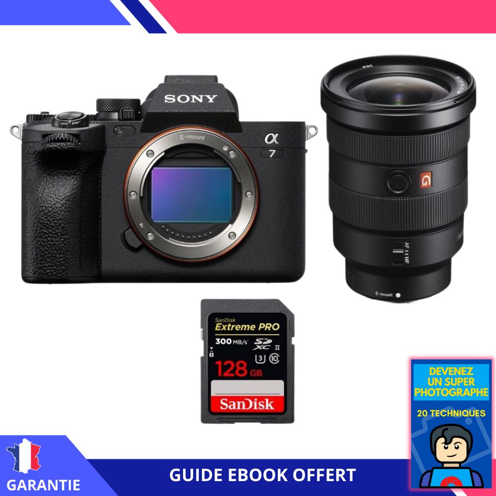Sony A7 IV + FE 16-35mm f/2.8 GM + 1 SanDisk 128GB Extreme PRO UHS-II SDXC 300MB/s Memory Card + 'Become a Super Photographer' Ebook - Hybrid Sony