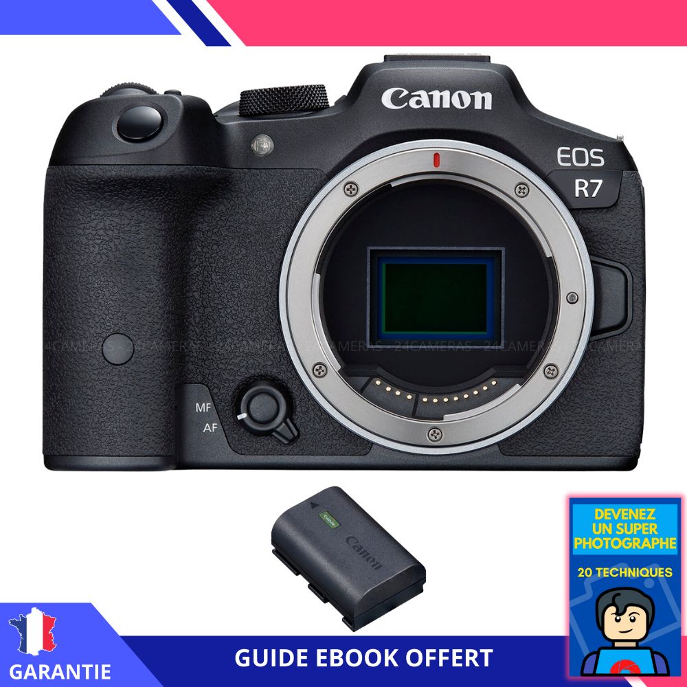 Canon EOS R7 + 1 Batería LP-E6NH + Guía 'Conviértete en un Fotógrafo Increíble' - Hybrid Canon