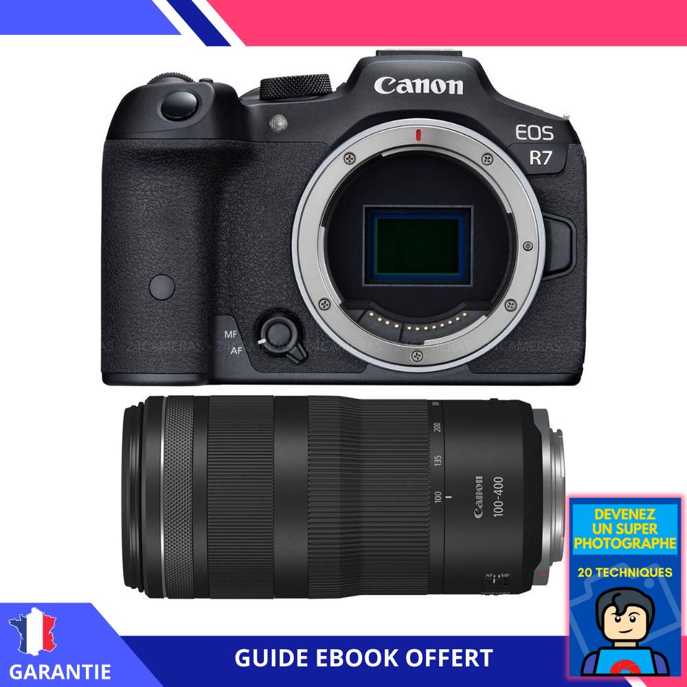 Canon EOS R7 + RF 100-400mm F5.6-8 IS USM + Ebook 'Conviértete en un Superfotógrafo' - Cámara Híbrida Canon