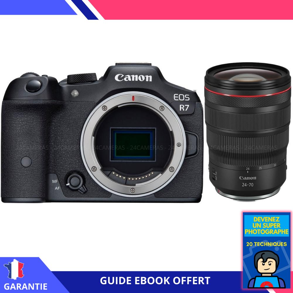 Canon EOS R7 + RF 24-70mm F2.8 L IS USM Lens + 'Become a Super Photographer' Ebook - Canon Hybrid