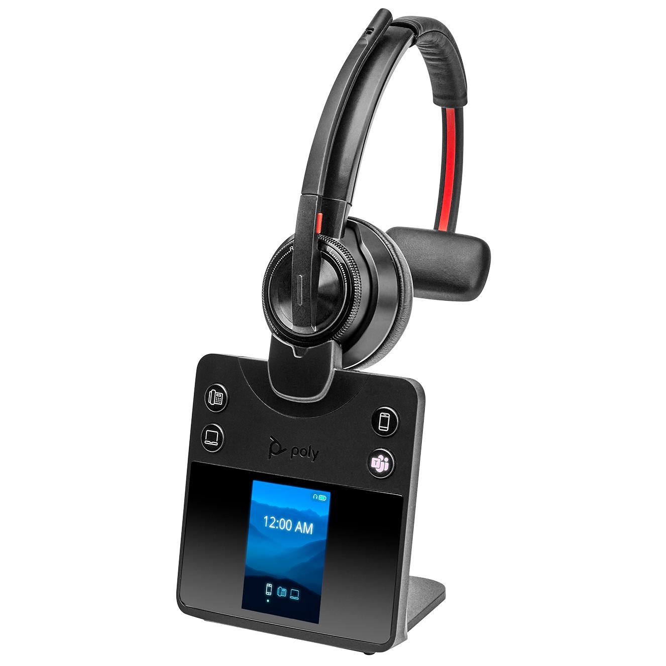 Poly HP Micro-Headset Savi 8410 Office Monaural DECT 1.880-1.900 MHz Certified Microsoft Teams