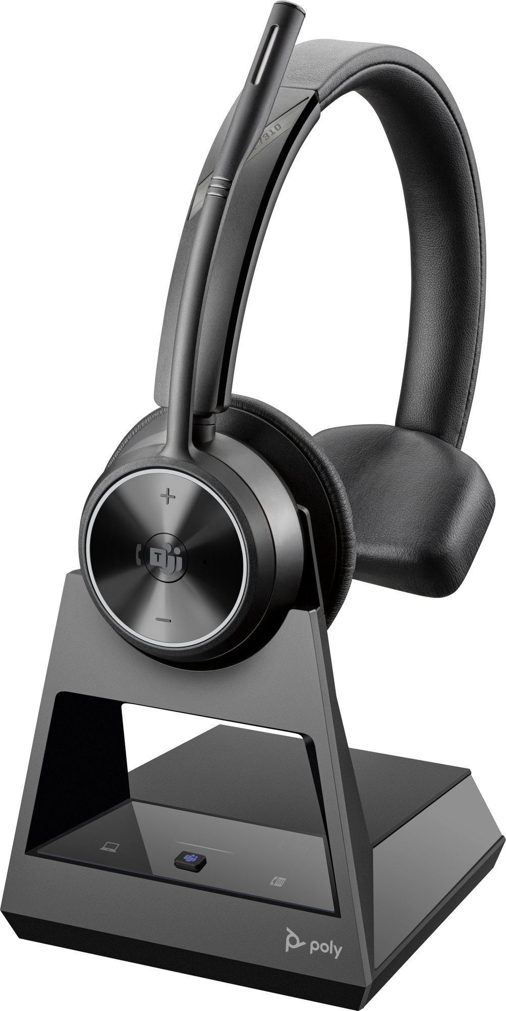 Poly HP Micro Wireless Headset Savi 7310 UC Monaural DECT 1.880-1.900 MHz Microsoft Teams Certified