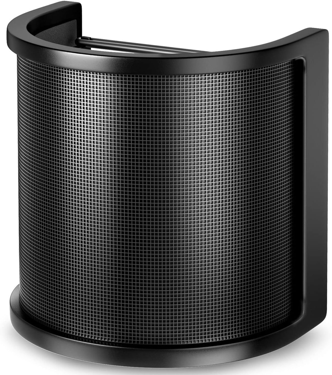 UniversalHouse Noir Vent Filter, 1-Piece Microphone Pop Filter with Metal Mesh, Foam and Amine Layer