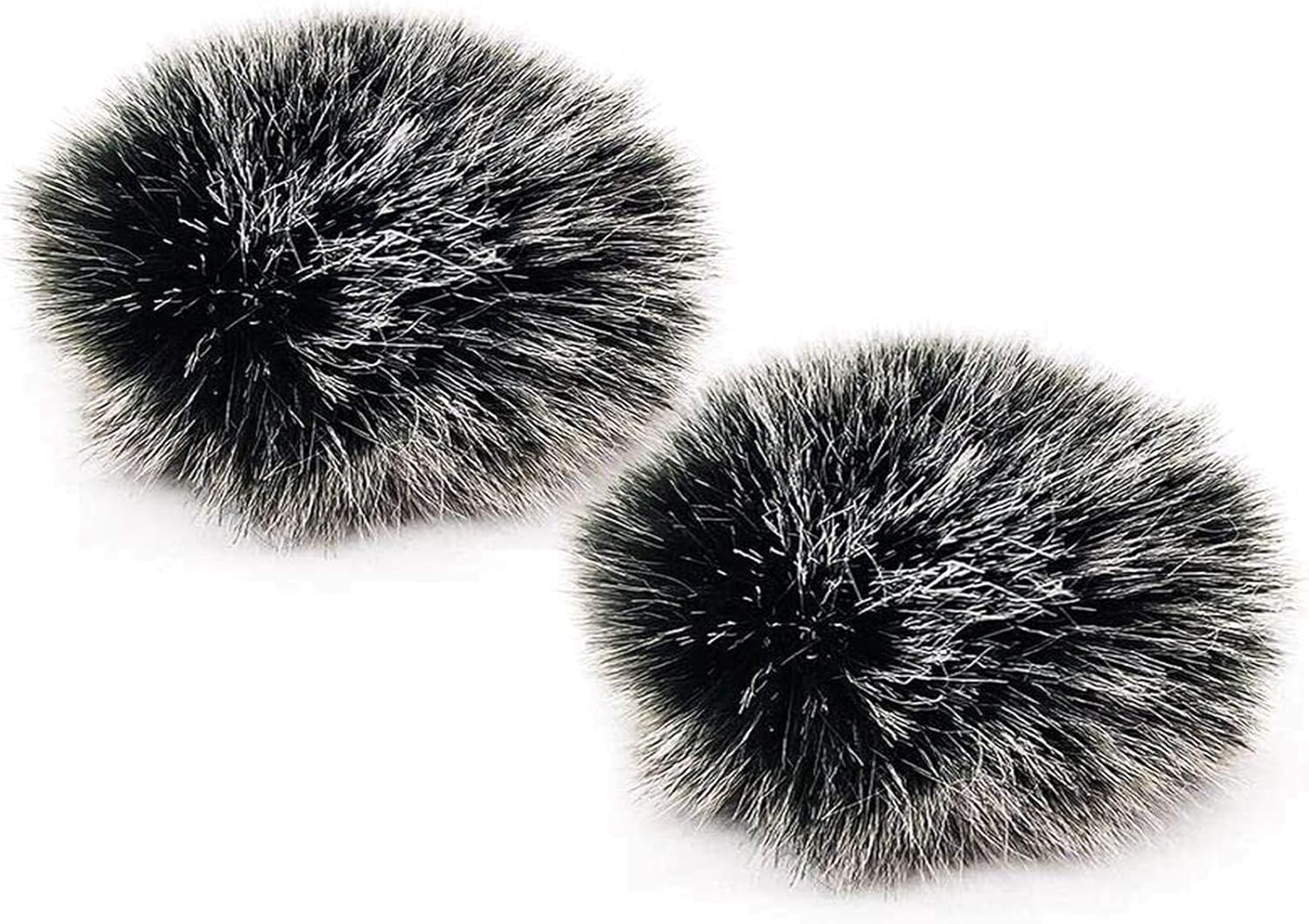UniversalHouse Windshield Silencer - 2 Pack, 1 cm Furry Silencers with Microphone Mounts