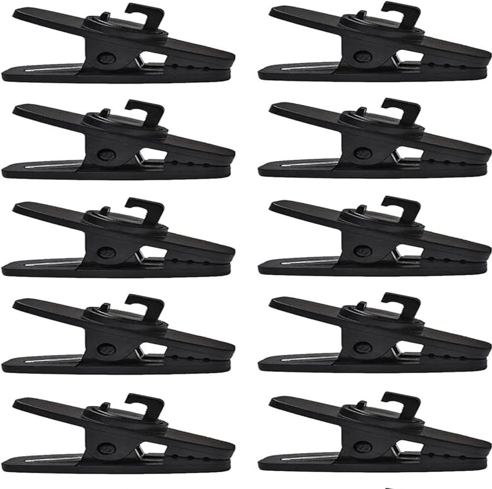 Clip de casque UniversalHouse pour 10 pièces, clips avec câble pivotant à 360 degrés pour la plupart des casques Monster, Sony, Sennheiser et Plantronics
