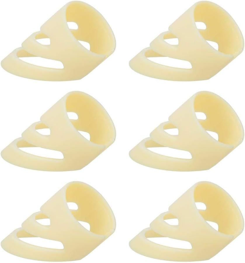 Set de 6 plectros para guitarra UniversalHouse (beige, cuerdas de acero y clásica)