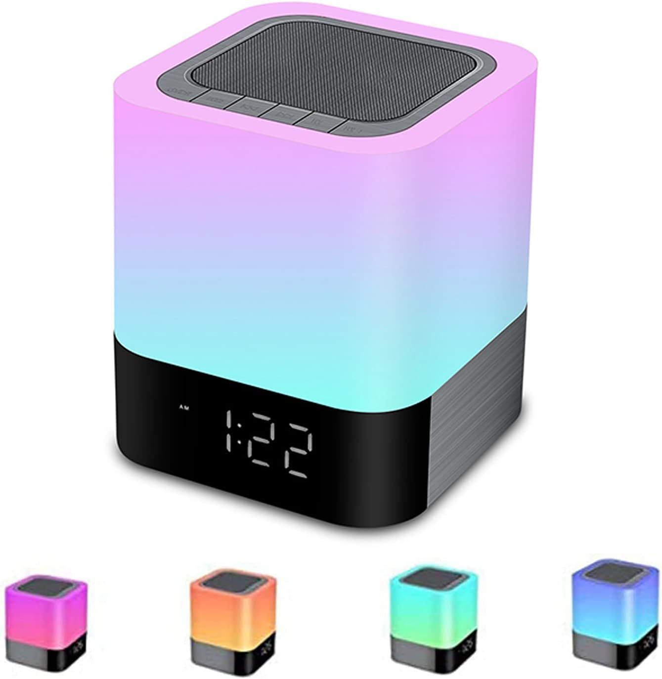 UniversalHouse Bluetooth Portable Speaker with LED Night Light