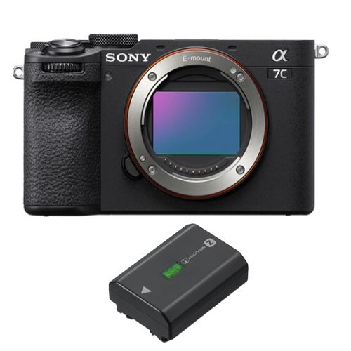 Sony Alpha A7C II Black Body + Sony NP-FZ100 Lithium-Ion Rechargeable Battery