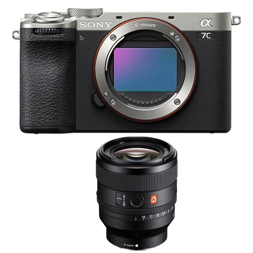 Sony Alpha A7C II Boîtier Argent + Objectif Sony FE 50mm f/1.4 GM