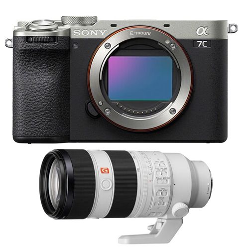 Sony Alpha A7C II Body, Silver + Sony FE 70-200mm f/2.8 GM OSS II Lens