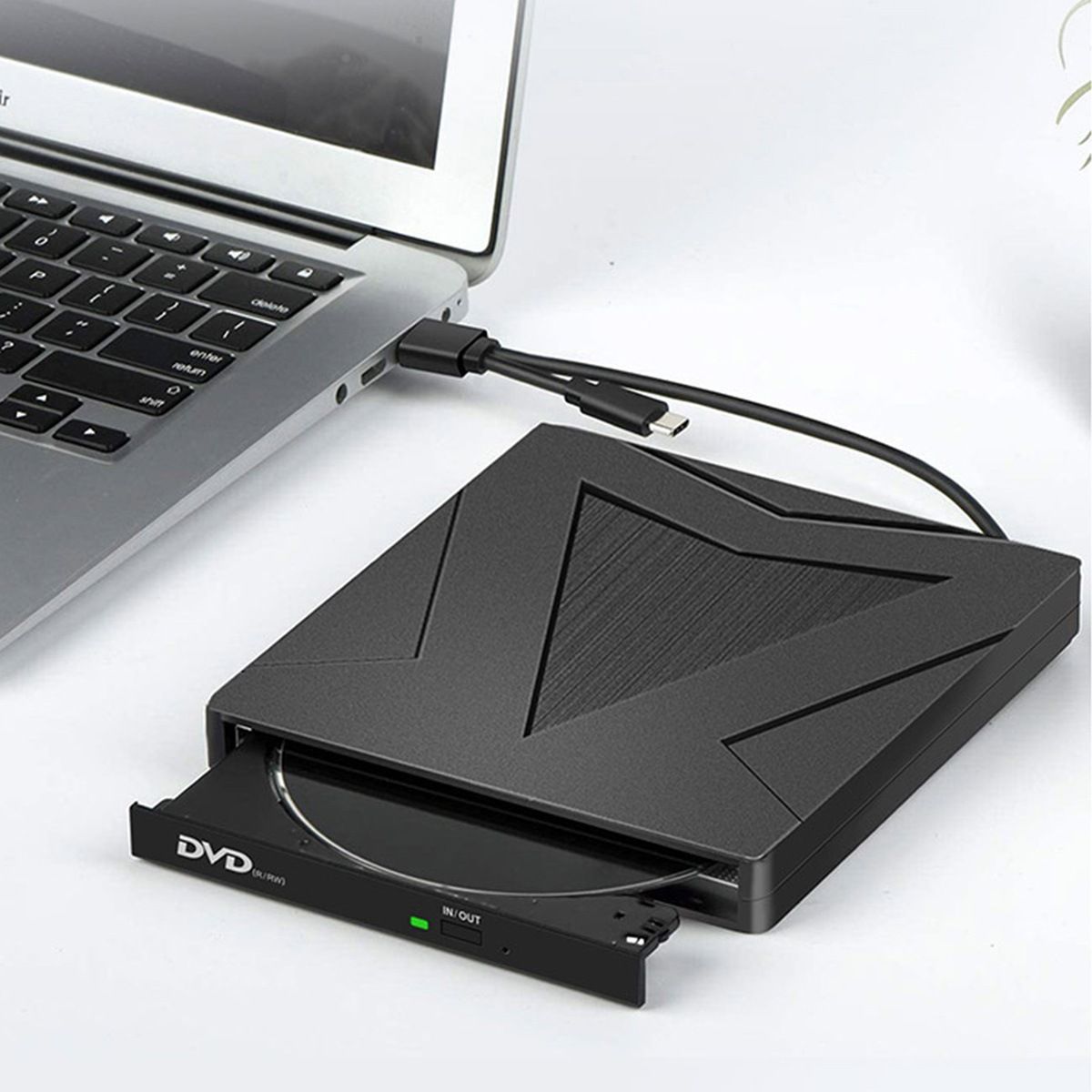 External DVD/CD Player with USB 3.0/Type C Dual Interface