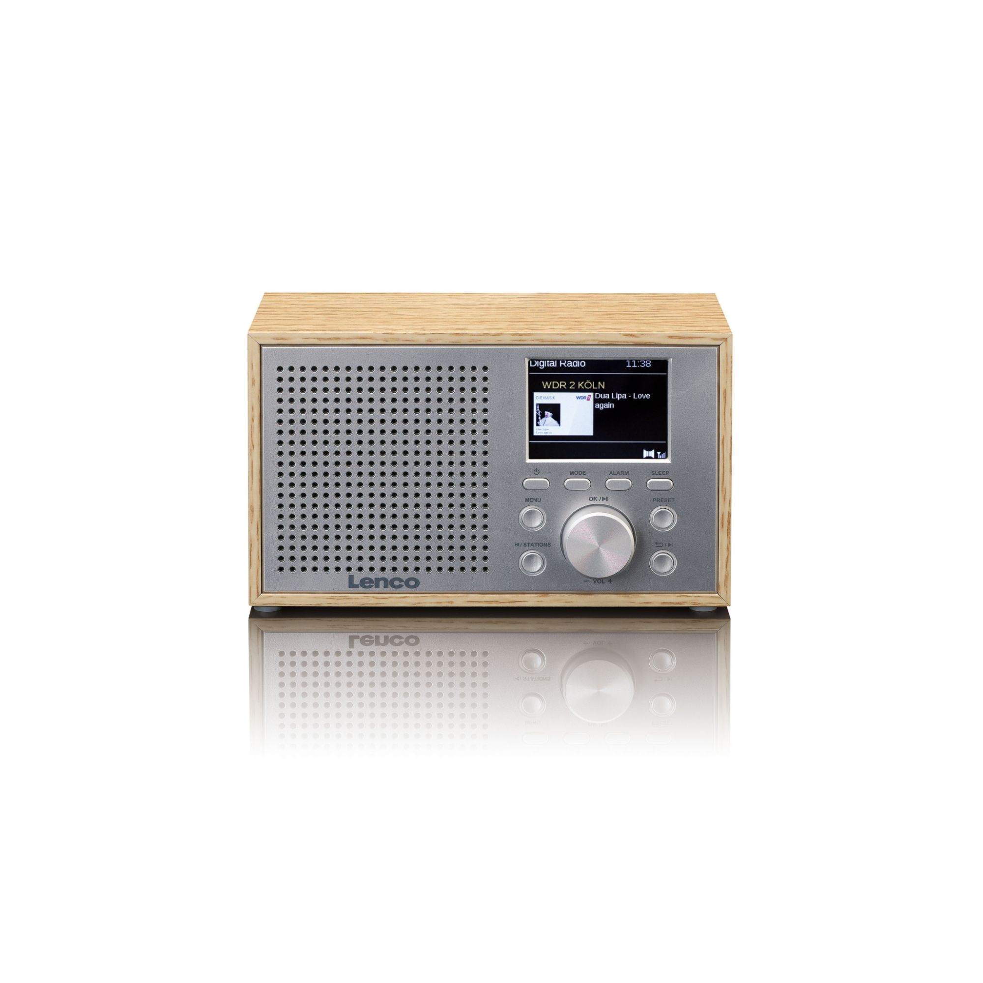 Lenco Wood Radio: Compact and Elegant DAB+ FM with Bluetooth