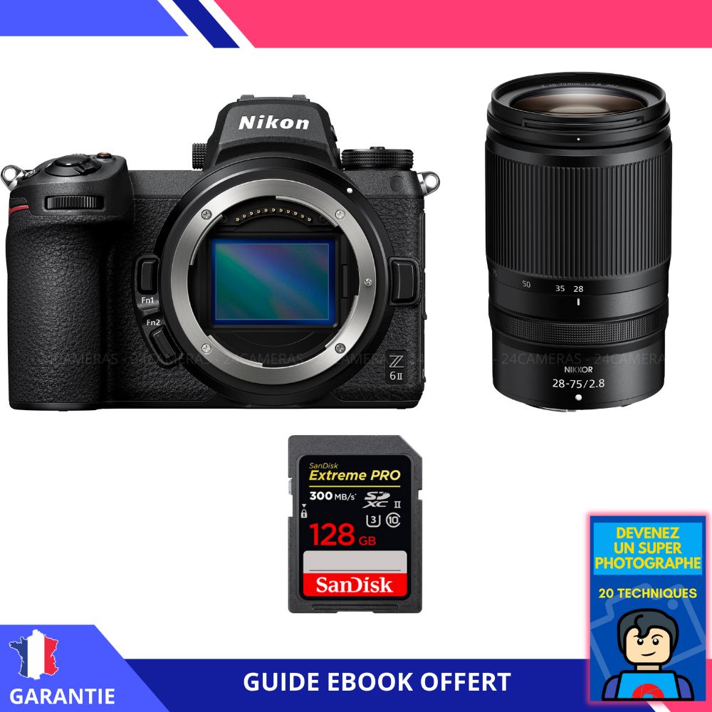 Nikon Z6 II Mirrorless Camera + Z 28-75mm f/2.8 Lens + 1 SanDisk 64GB Extreme PRO UHS-II SDXC Card
